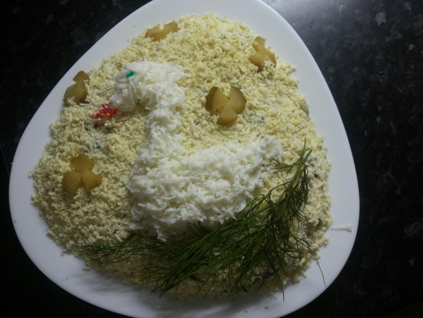 Белый салат