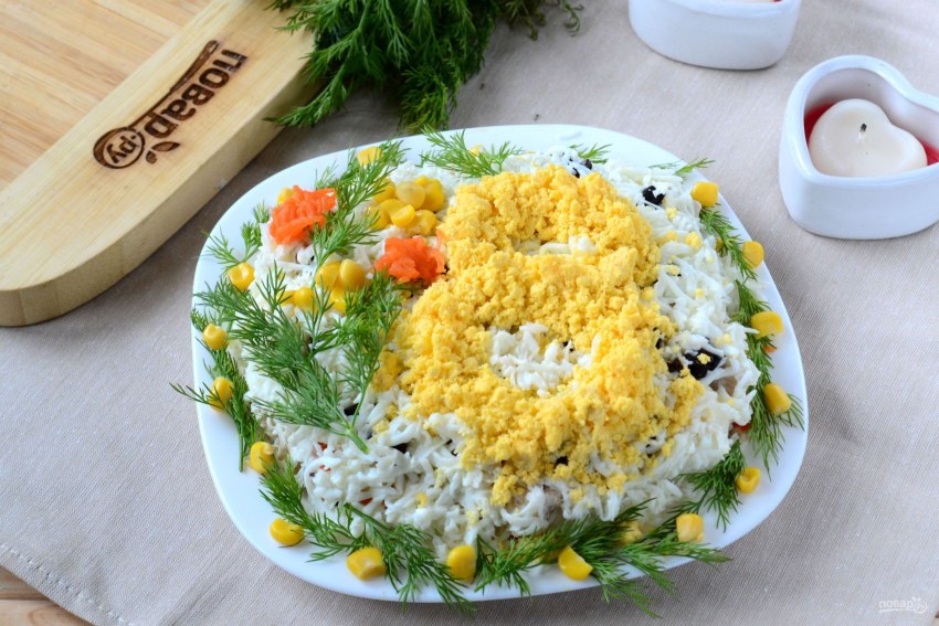 Салат с курочкой