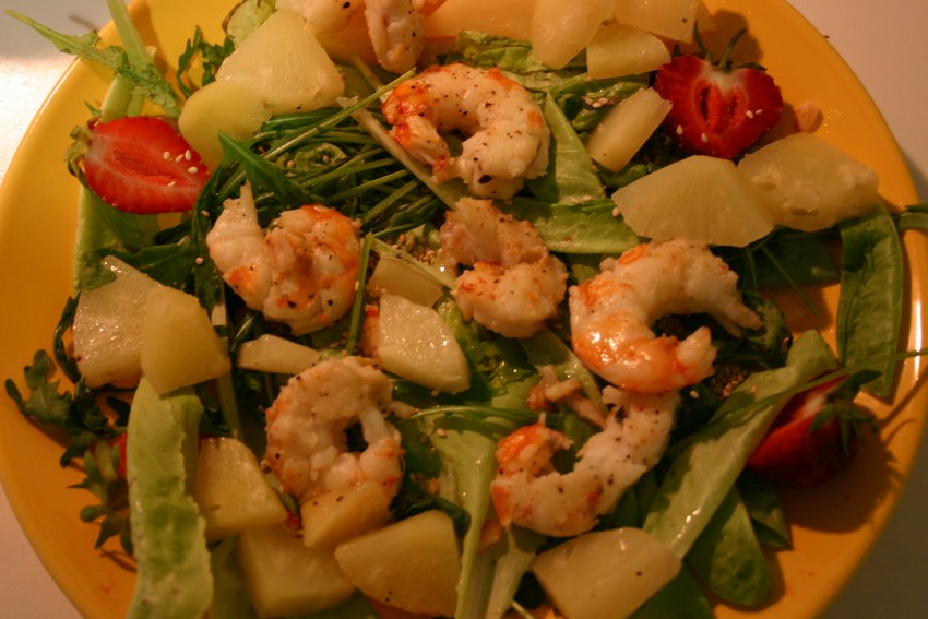 Лангустины с рукколой