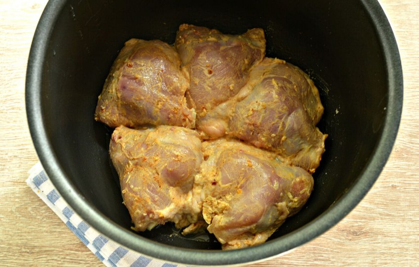 Жаркое из курицы с картошкой в казане