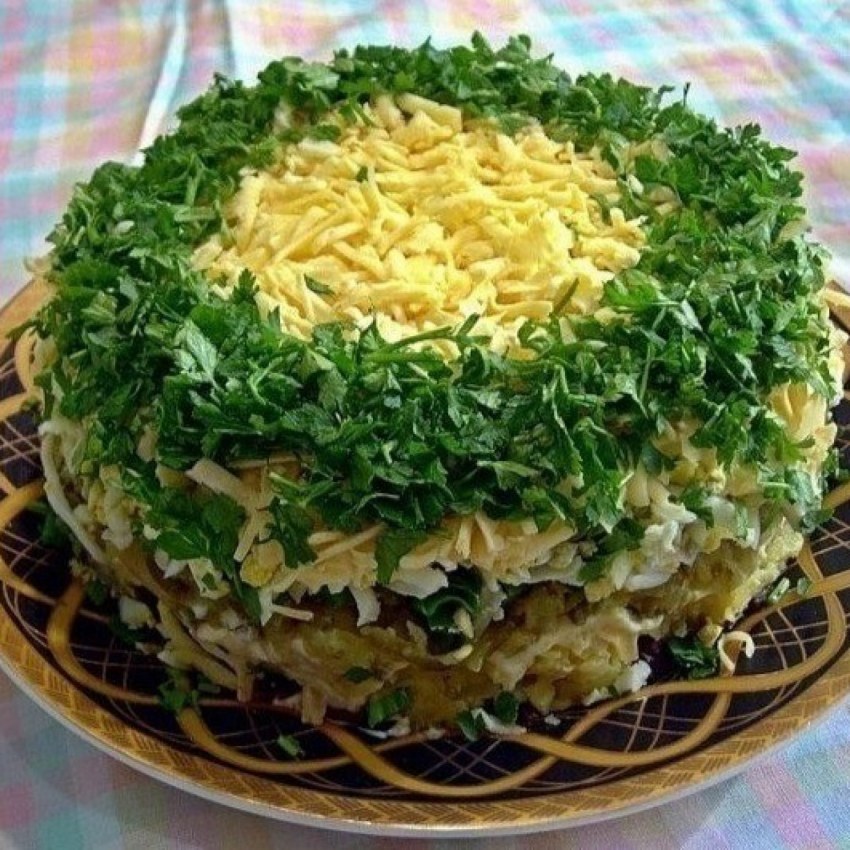 Салат курица шампиньоны корейская морковь