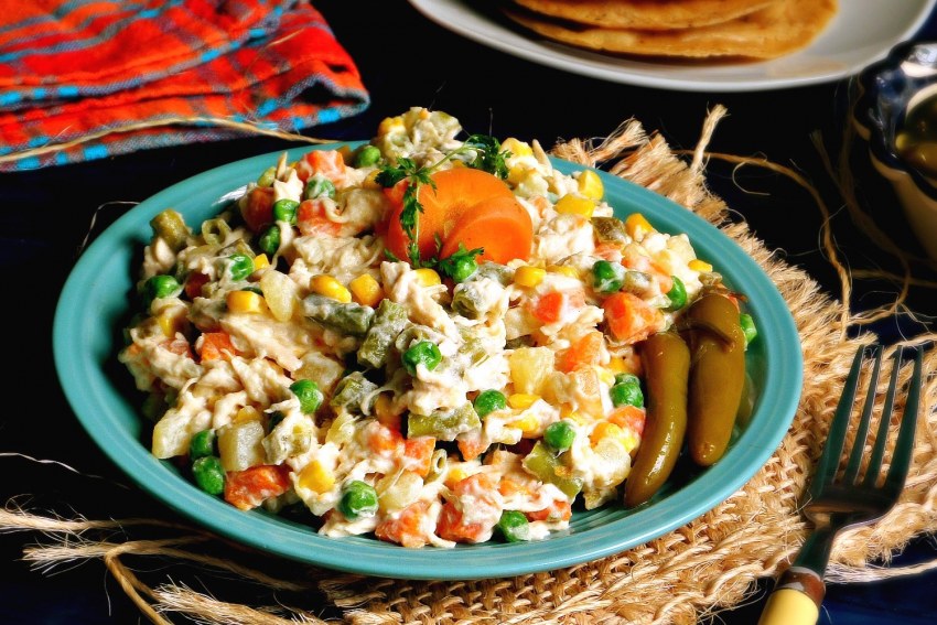 Мексиканская смесь с курицей
