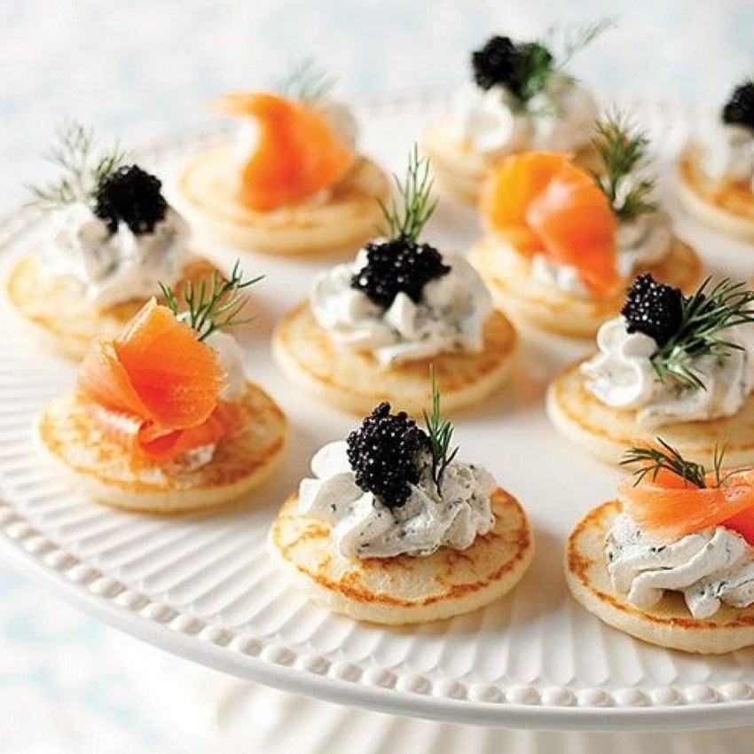Закуски в корзиночках