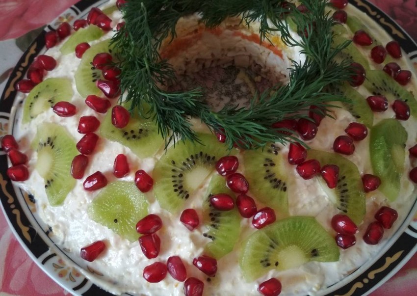 Салат обалденный с киви