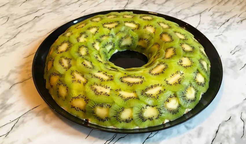 Салат с курицей и киви малахитовый браслет
