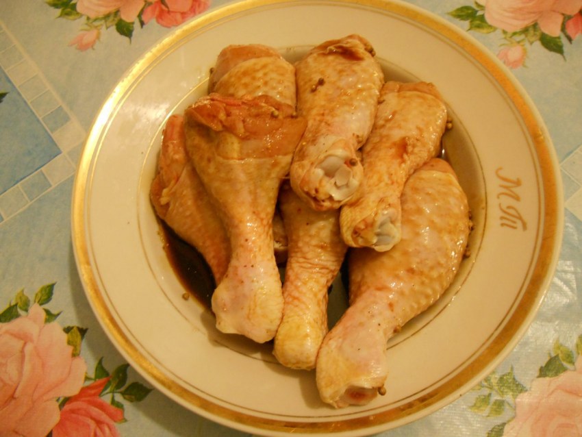 Куриные бедрышки в рукаве