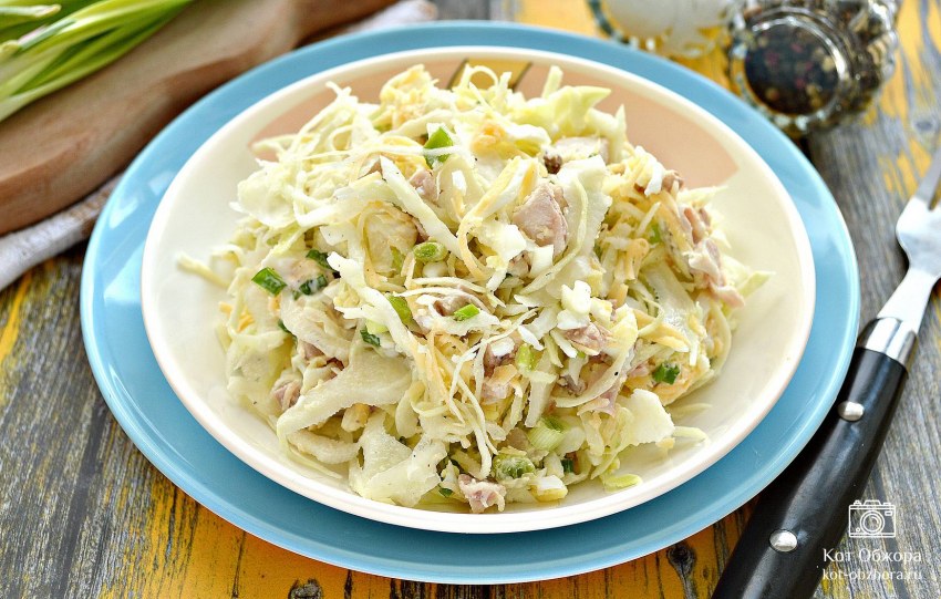 Салат нежность слоеный с яблоками