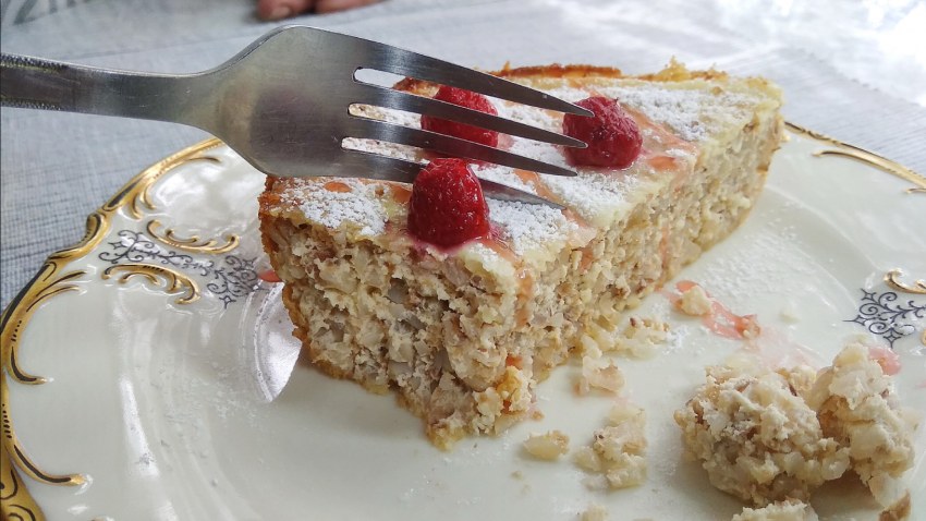 Крупеник из гречки с творогом