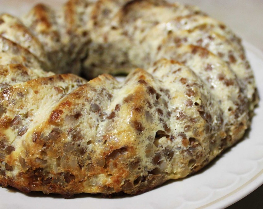 Пирог с гречкой