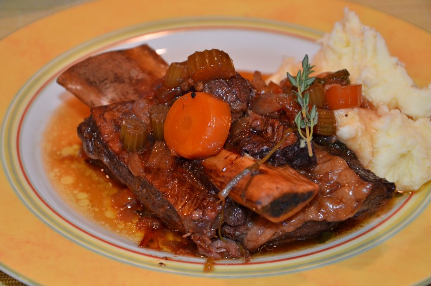 Ребрышки с овощами