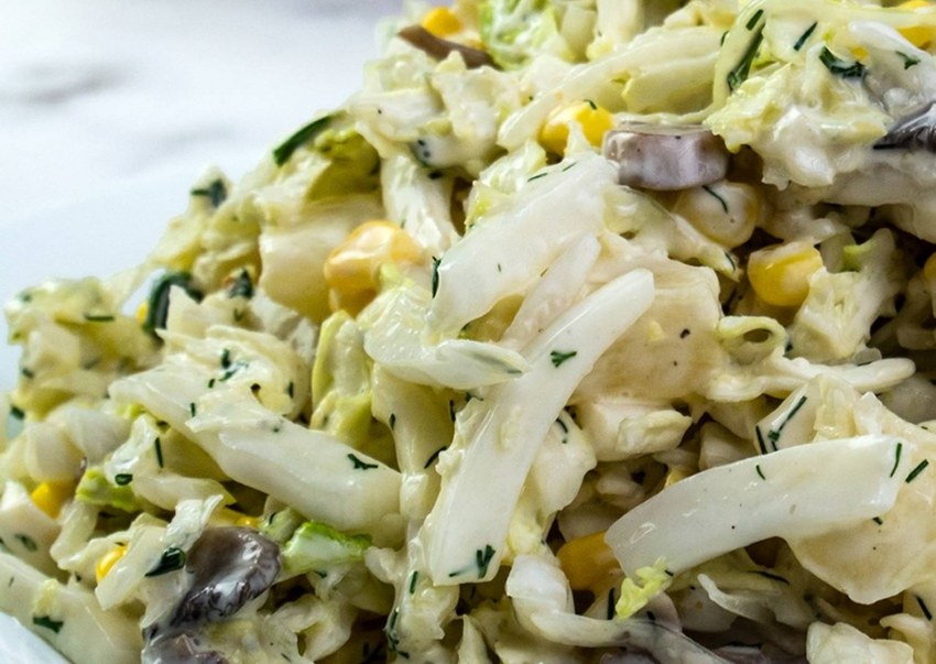 Салат с пекинской капустой и помидорами