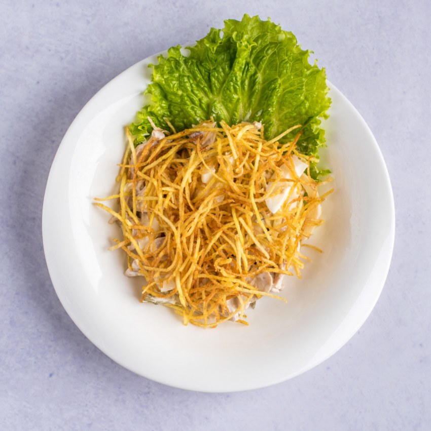 Салат с картофелем Пай и курицей