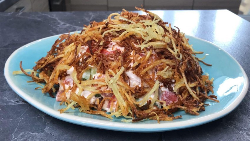 Салат муравьиная горка