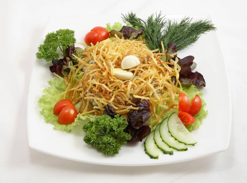Салат картофель Пай и гранат