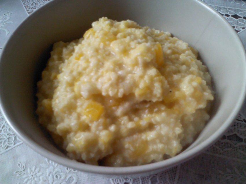 Каша с тыквой и пшеном и рисом