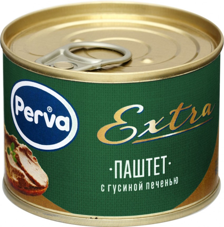 Паштет печеночный с индюшиной печенью 95 гр. Perva ламистер круглый (20)