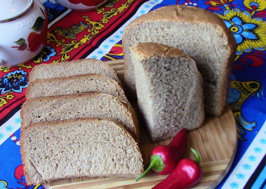 Пшеничный хлеб в хлебопечке