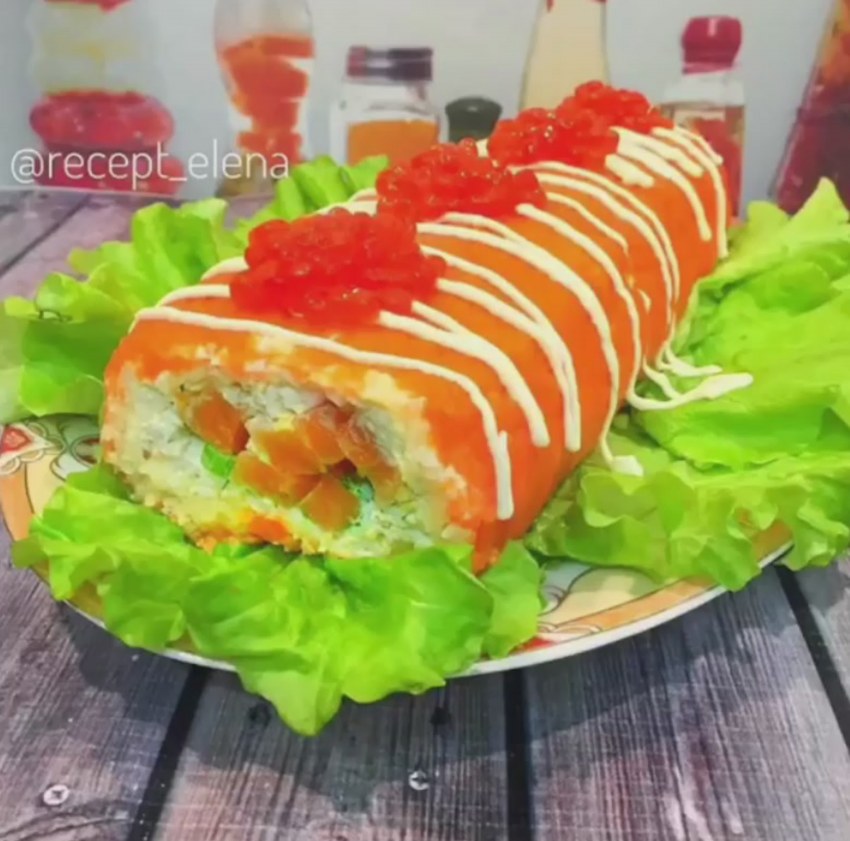 Салат Царский с крабовыми палочками