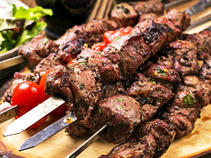 Pork skewers