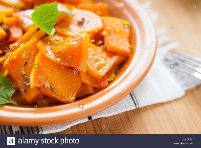Тыква с жареной картофелем
