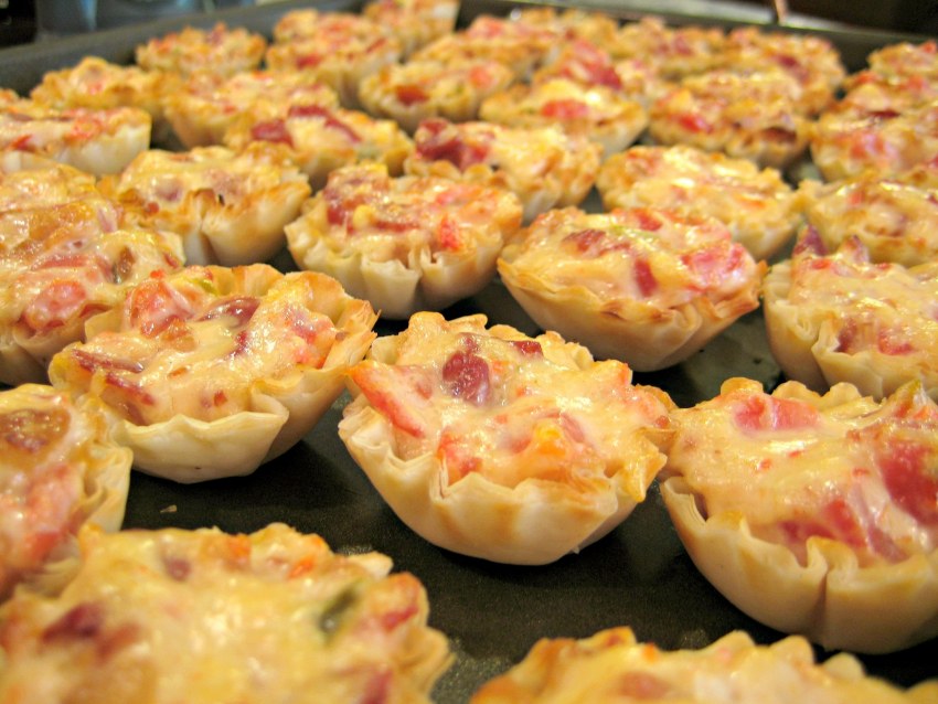 Мини КИШ С лососем