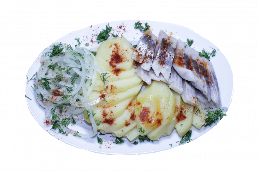 Каша с селедкой