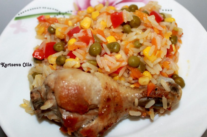 Рис по каталонски с овощами
