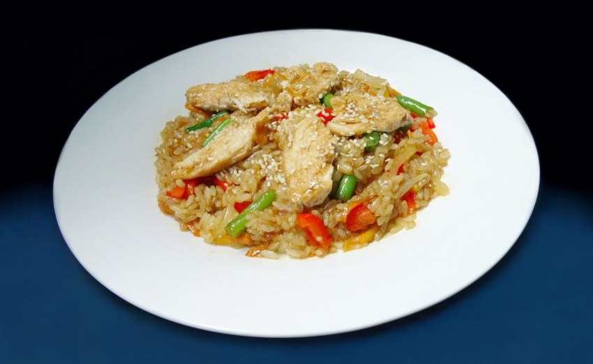 Тепаньяки с курицей