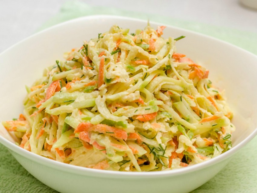 Салат из редьки и картофеля по-кабардински