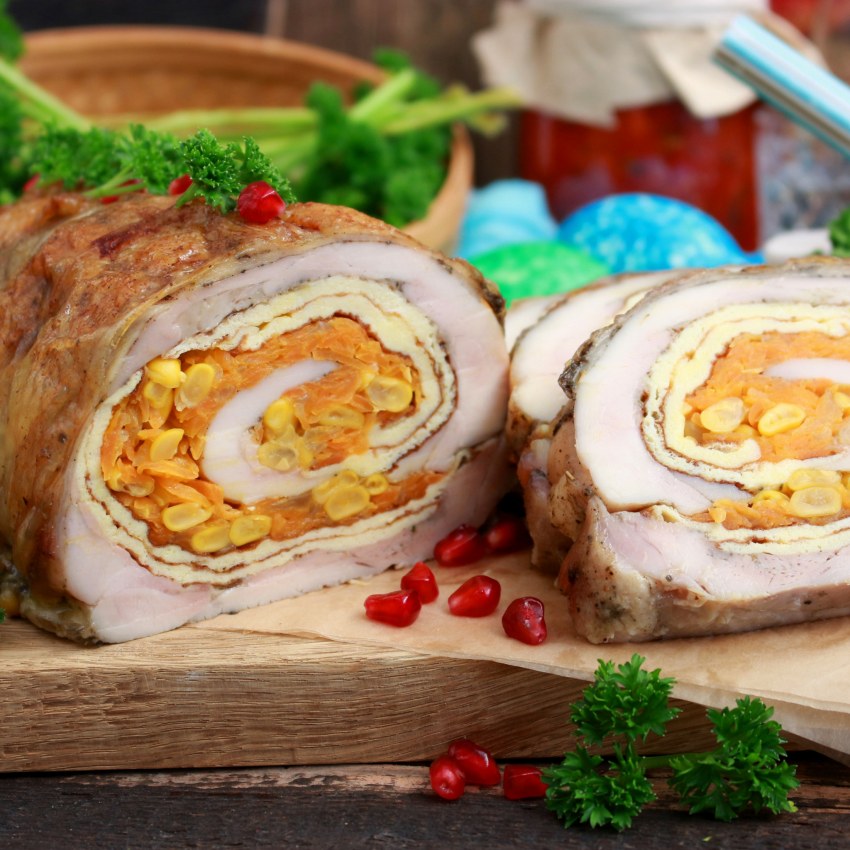 Рулет с курицей