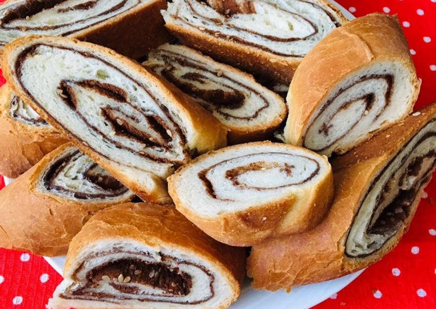 Хлебцы с рулетом