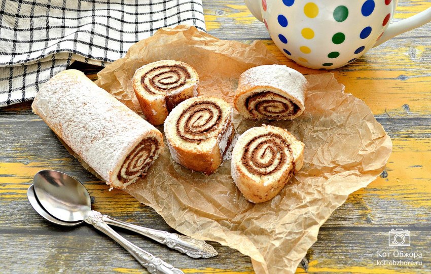 Рулетики с корицей из дрожжевого теста