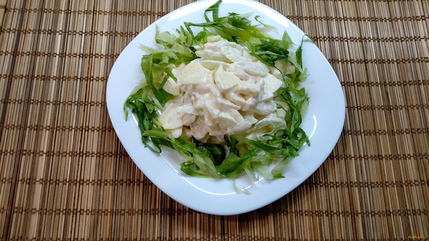 Салат с ананасом курицей и тыквой
