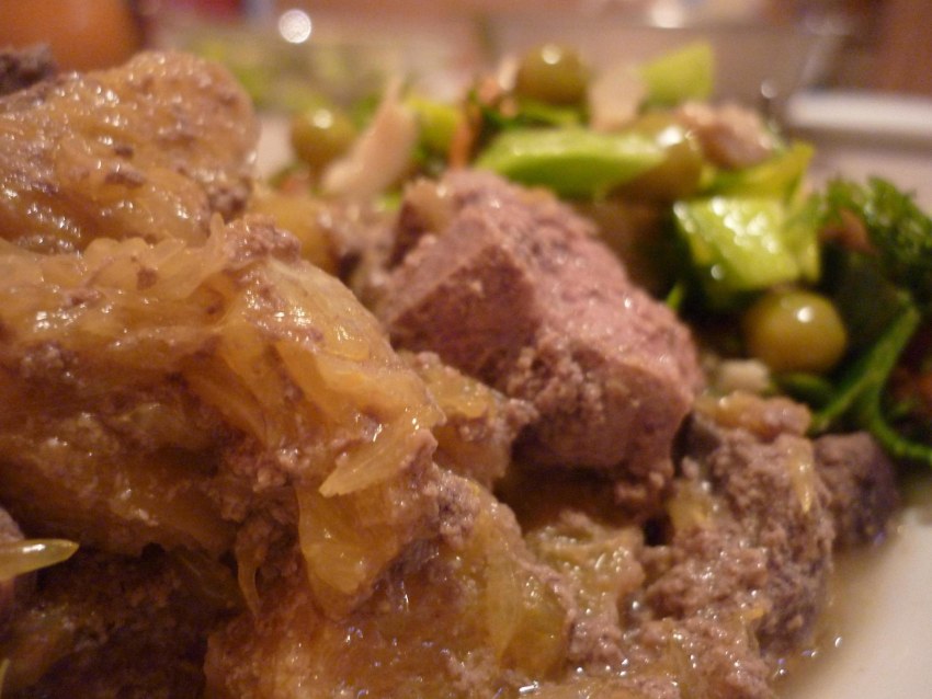 Печень с луком