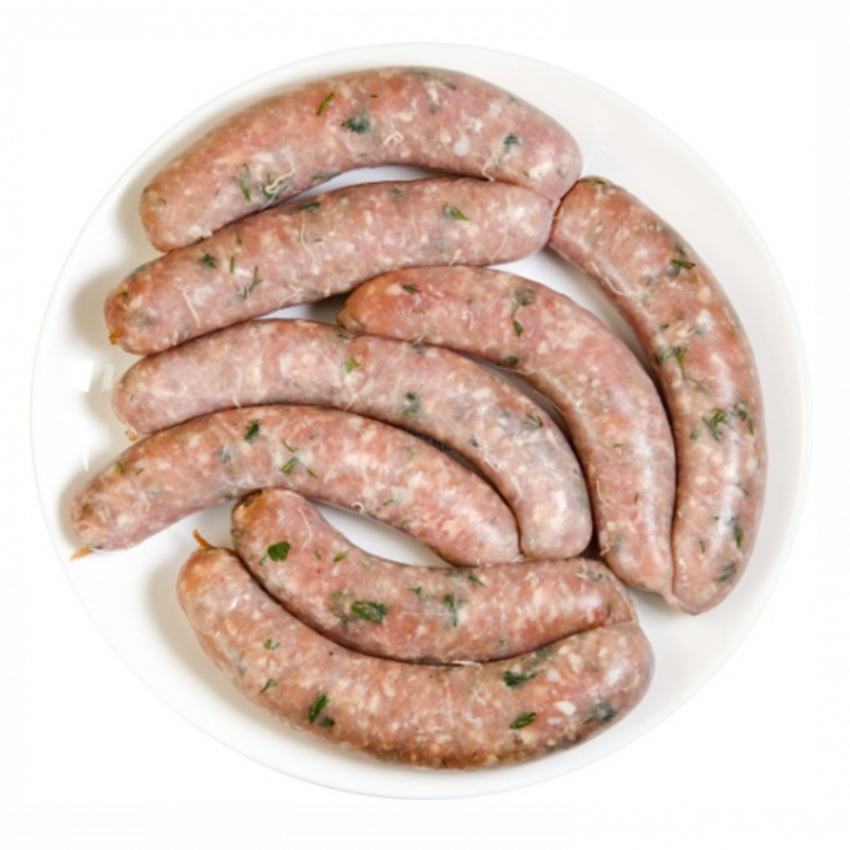 Азбука вкуса колбаски с телятиной и базиликом охлажденные