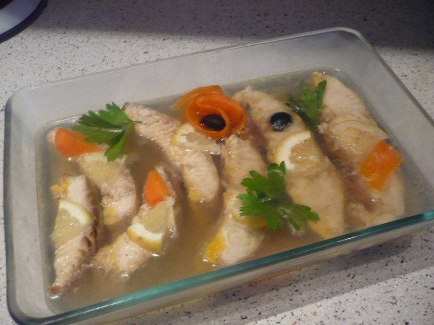 Елочка на заливное из