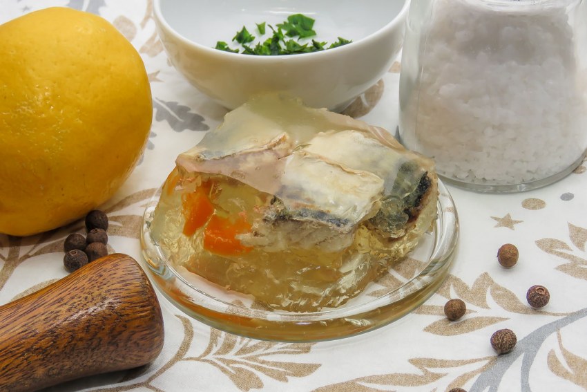 Рыбное заливное скумбрия