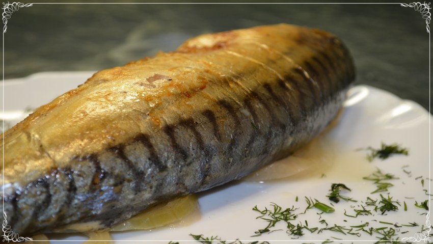 Скумбрия запеченная в духовке