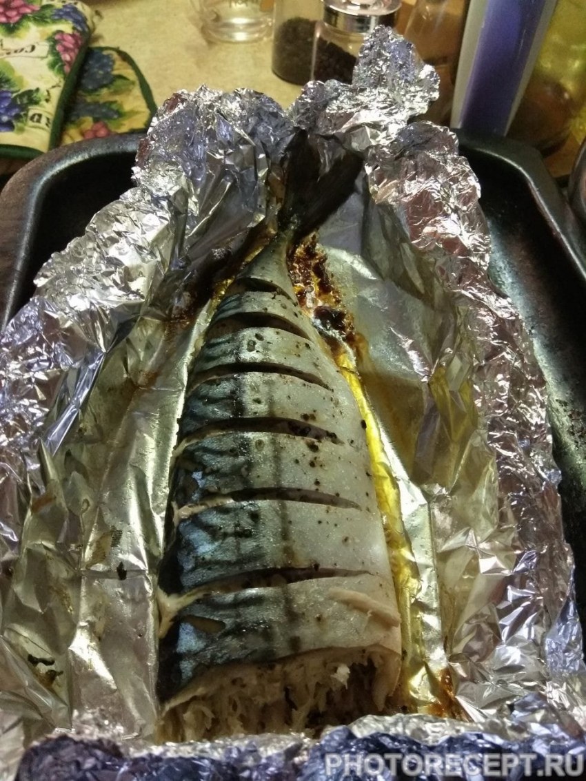 Рыба скумбрия запеченная