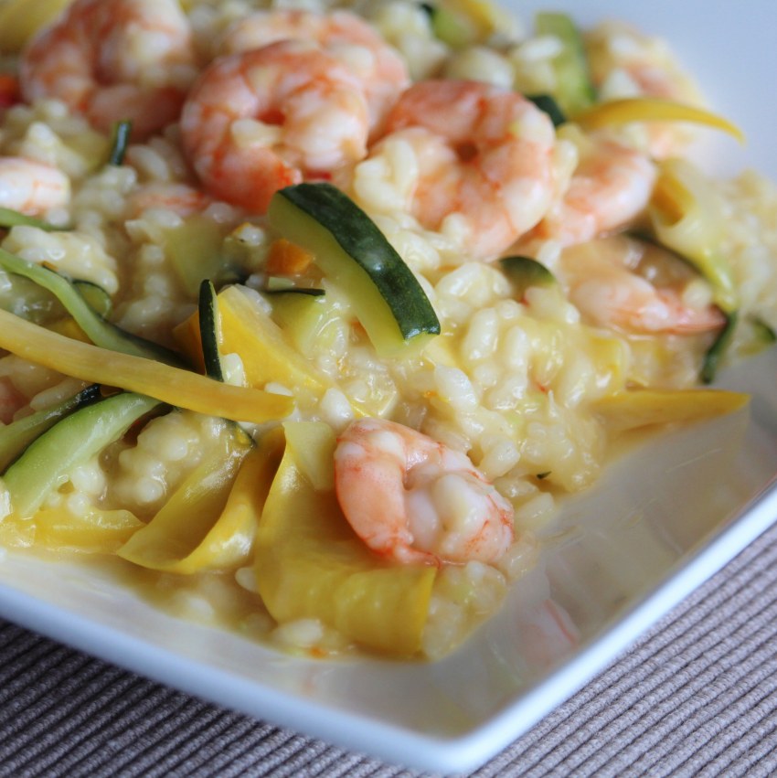 Ризотто с гребешком, крабом и Бри