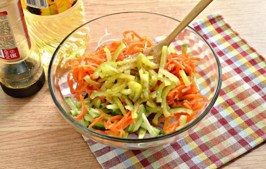 Салат из корейской морковки