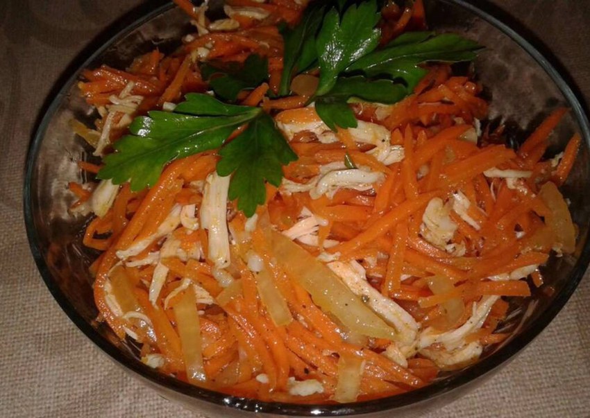Салат из корейской моркови