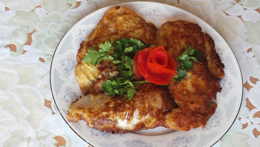 Жареный морской язык в кляре