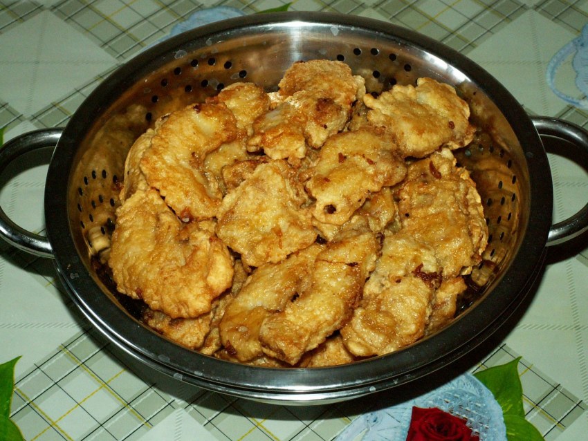 Жареный морской язык в кляре