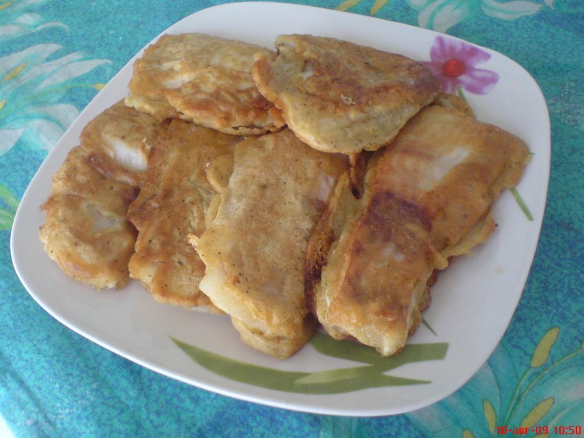 Жареный морской язык в кляре