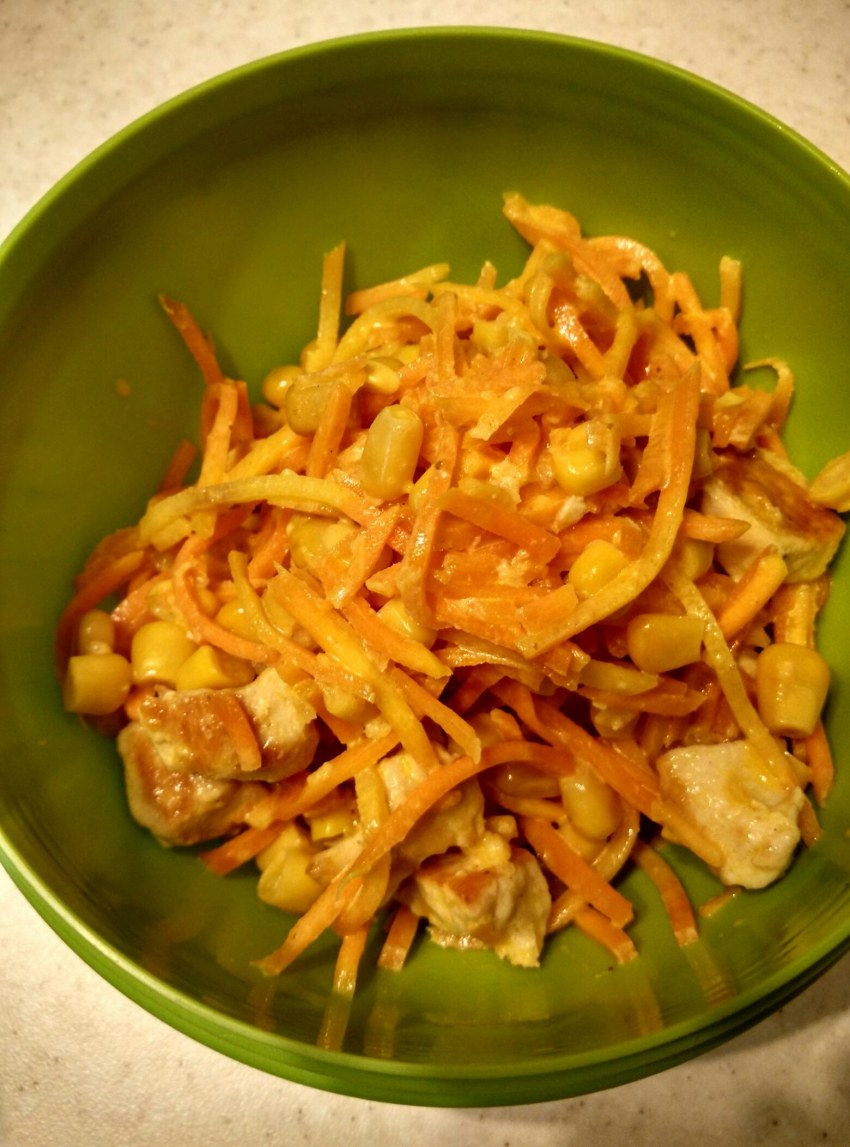 Салат морковча кукуруза