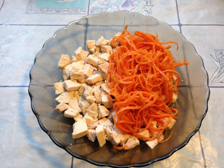 Салат по Краковски с корейской морковью