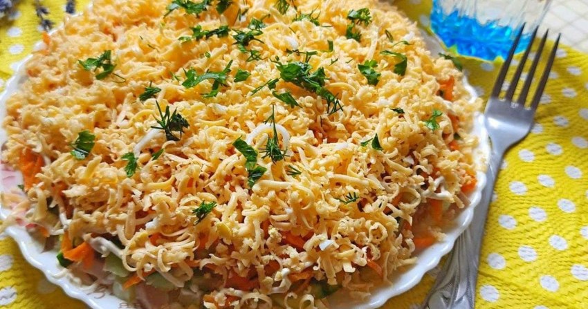 Салат Арабелла с корейской морковью