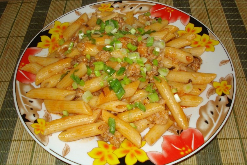 Макароны по-флотски с фаршем