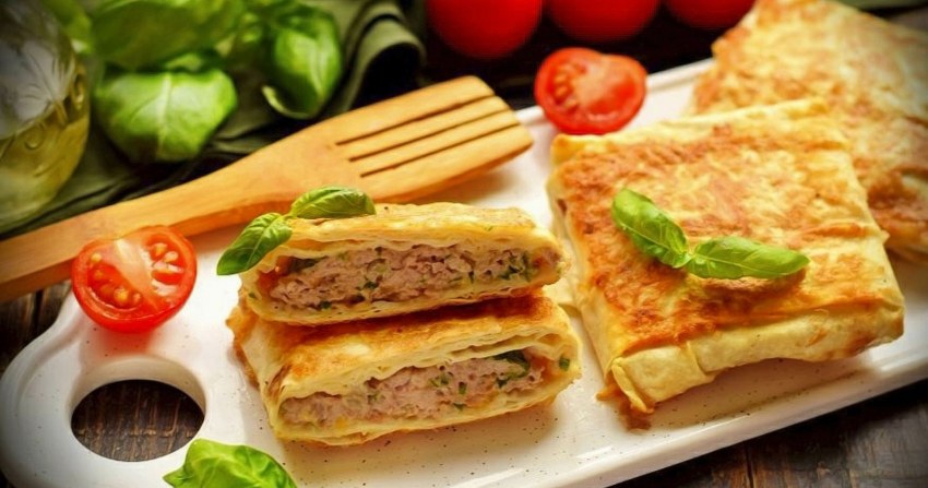 Моцарелла в лаваше